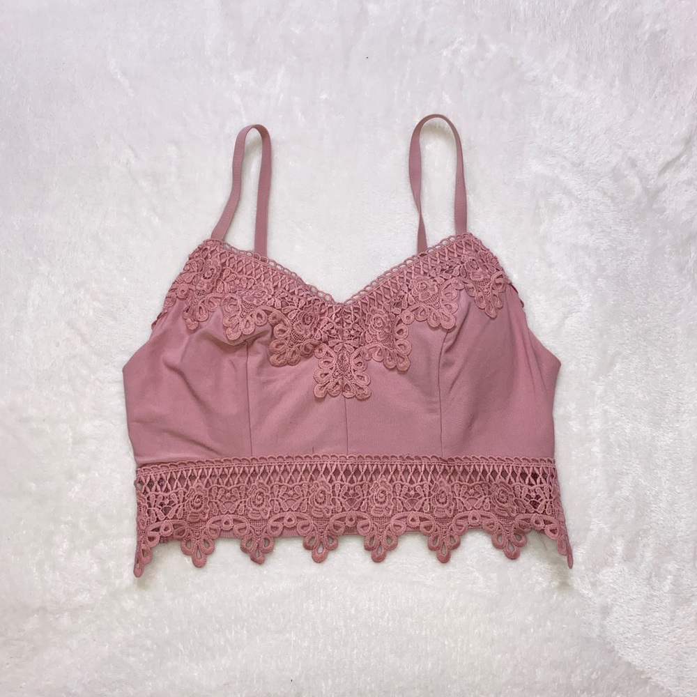 Mudd- Pink crop top